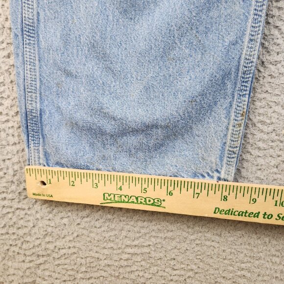VTG Oshgosh Jeans Men's 34x29 Blue THRASHED Carpenter Relaxed Fit Baggy Grunge - Picture 8 of 15